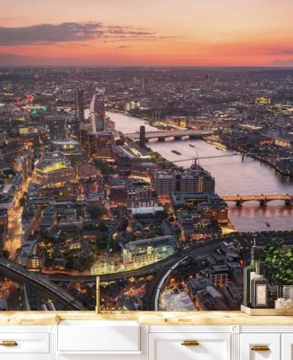 Sunset London van de Sky Wallpaper