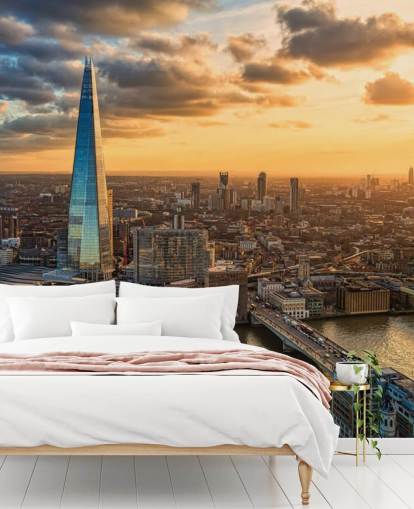 Shard Cityscape og Sunset Wallpaper