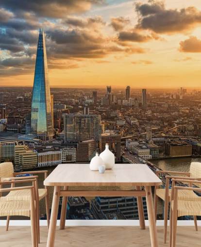 Shard Cityscape at Sunset Wallpaper Shard Cityscape at Sunset Wallpaper