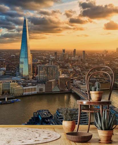 Shard Cityscape at Sunset Wallpaper