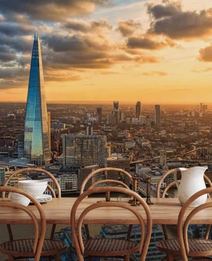 Fond d'écran Shard Cityscape au coucher du soleil