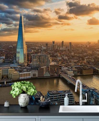 Carta da parati Shard Cityscape al tramonto