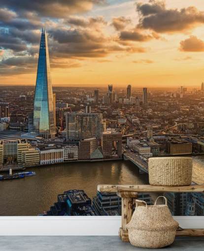 Shard Cityscape og Sunset Wallpaper Shard Cityscape og Sunset Wallpaper