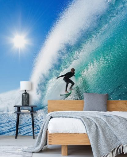 Fondo de pantalla de olas azules Fondo de pantalla de olas azules