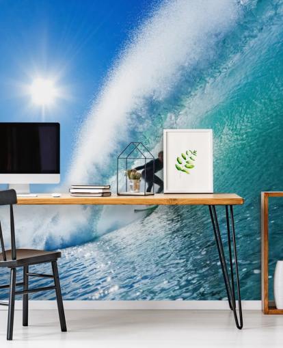 Blue Waves Surf Behang Blue Waves Surf Behang