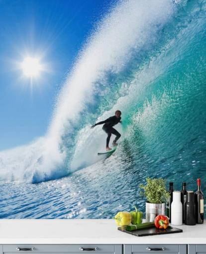 Siniset aallot Surf Taustakuva