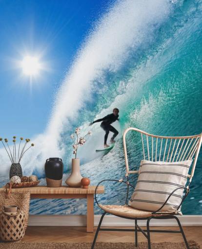 Fondo de pantalla de olas azules