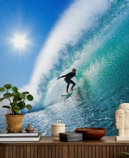 Fondo de pantalla de olas azules