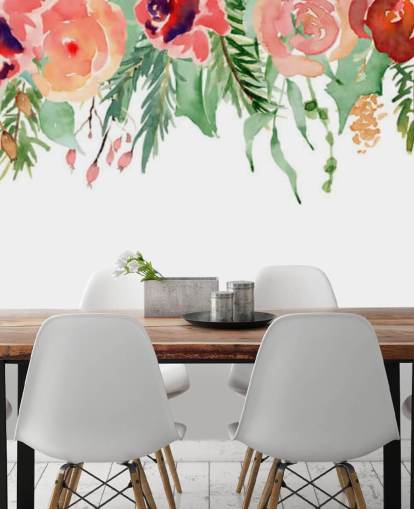 fiori di corallo e rosso che pendono dal soffitto fiori di corallo e rosso che pendono dal soffitto