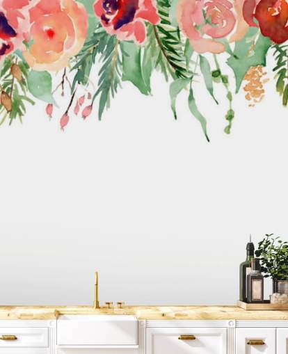 fiori di corallo e rosso che pendono dal soffitto fiori di corallo e rosso che pendono dal soffitto