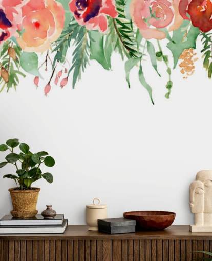 fiori di corallo e rosso che pendono dal soffitto fiori di corallo e rosso che pendono dal soffitto