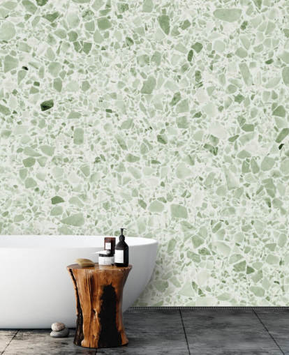 Lys grøn Terrazzo Baggrund