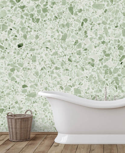 Vaaleanvihreä Terrazzo Taustakuva