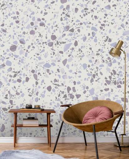 Lyseblå Terrazzo Bakgrunn