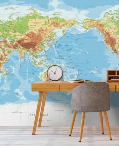 Fondo de pantalla de mapa mundial educativo