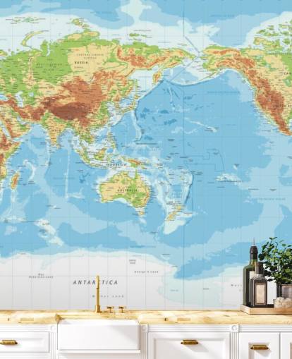 Fondo de pantalla de mapa mundial educativo