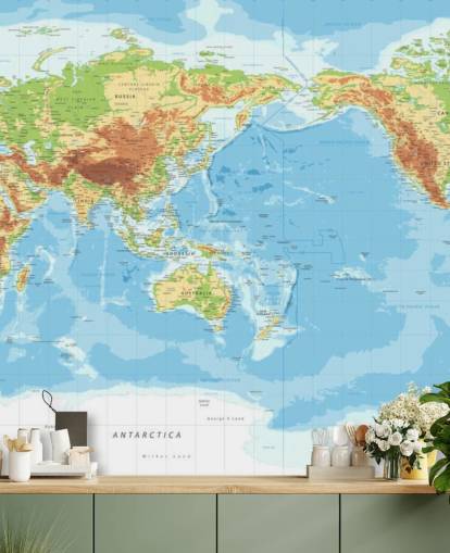 Fondo de pantalla de mapa mundial educativo