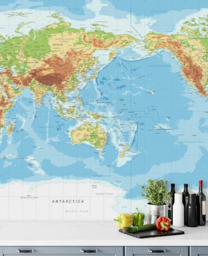 Fondo de pantalla de mapa mundial educativo