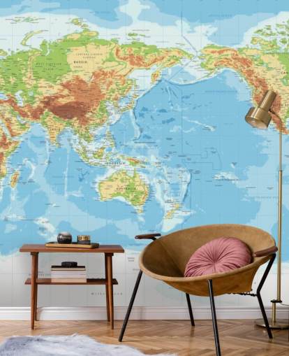 Fondo de pantalla de mapa mundial educativo