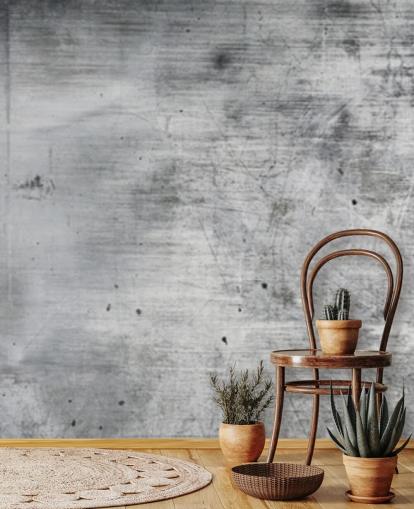 papier peint en acier gris