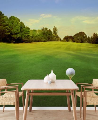 Golf Tee on Sunny Course Wallpaper Golf Tee on Sunny Course Wallpaper