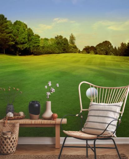 Golf Tee on Sunny Course Wallpaper