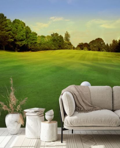 Golf Tee on Sunny Course Wallpaper