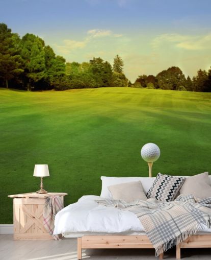 Golf Tee on Sunny Course Wallpaper