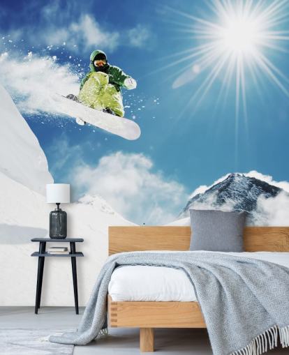 Snowboarder haciendo trucos fondo de pantalla Snowboarder haciendo trucos fondo de pantalla