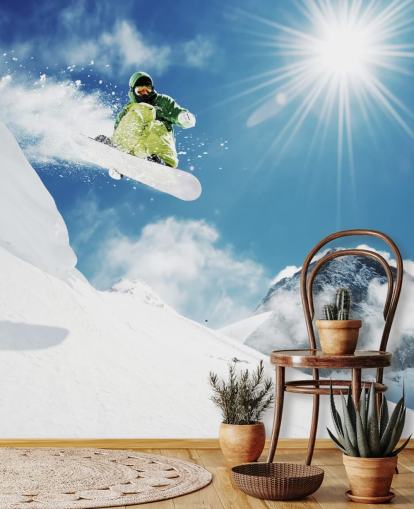 Snowboarder gör Tricks Bakgrund