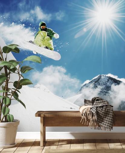 Snowboarder doing Tricks Wallpaper Snowboarder doing Tricks Wallpaper