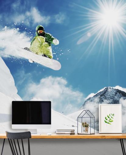 Snowboarder doet Tricks Wallpaper