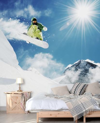 Snowboarder doing Tricks Wallpaper Snowboarder doing Tricks Wallpaper