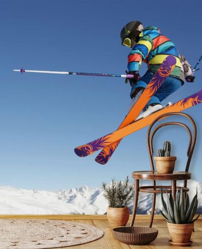 Skier in Air Wallpaper