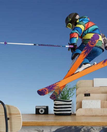 Skier in Air Wallpaper
