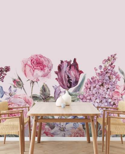 purple and pink lilac and rose garden wallpaper purple and pink lilac and rose garden wallpaper