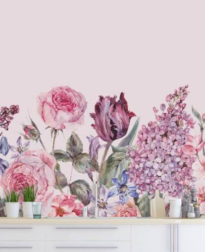 purple and pink lilac and rose garden wallpaper purple and pink lilac and rose garden wallpaper