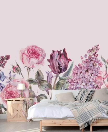 purple and pink lilac and rose garden wallpaper purple and pink lilac and rose garden wallpaper