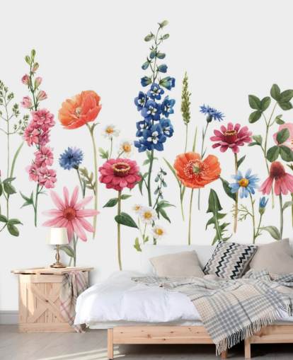 colourful meadow flowers wallpaper colourful meadow flowers wallpaper