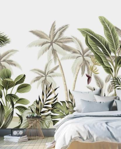 papier peint jungle tropicale