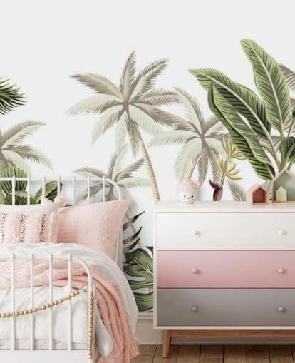 carta da parati giungla tropicale