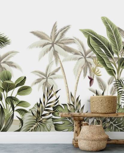 papier peint jungle tropicale