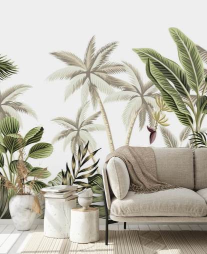 papier peint jungle tropicale