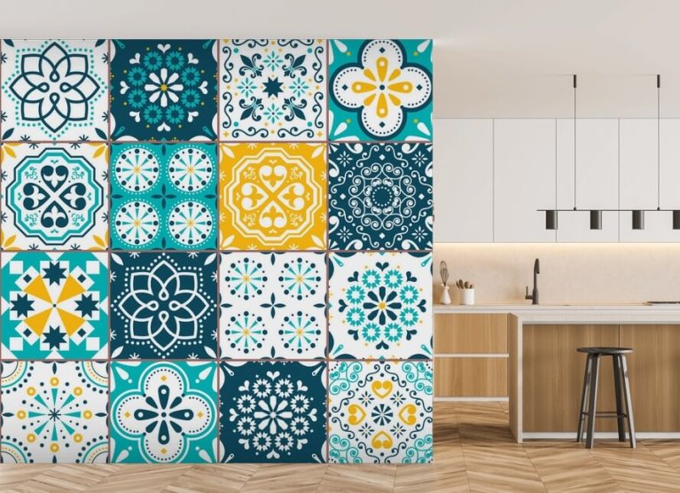 Tile Wallpaper Tile Effect Wall Murals Wallsauce UK