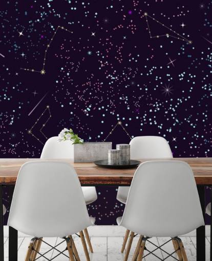 Flying Meteors and Stars Wallpaper Flying Meteors and Stars Wallpaper