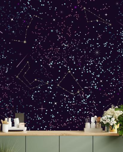 Flying Meteors and Stars Wallpaper Flying Meteors and Stars Wallpaper