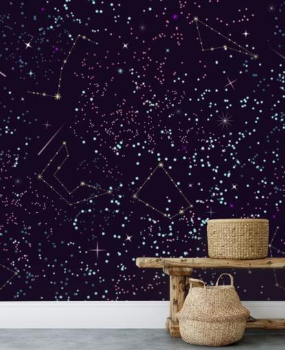 Papel pintado de estrellas y meteoros voladores Papel pintado de estrellas y meteoros voladores