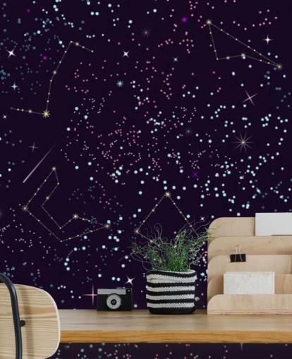 Flying Meteors and Stars Wallpaper Flying Meteors and Stars Wallpaper