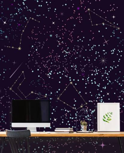 Flying Meteors and Stars Wallpaper Flying Meteors and Stars Wallpaper