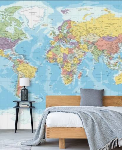 papel de parede colorido do mapa mundial centrado na Europa papel de parede colorido do mapa mundial centrado na Europa